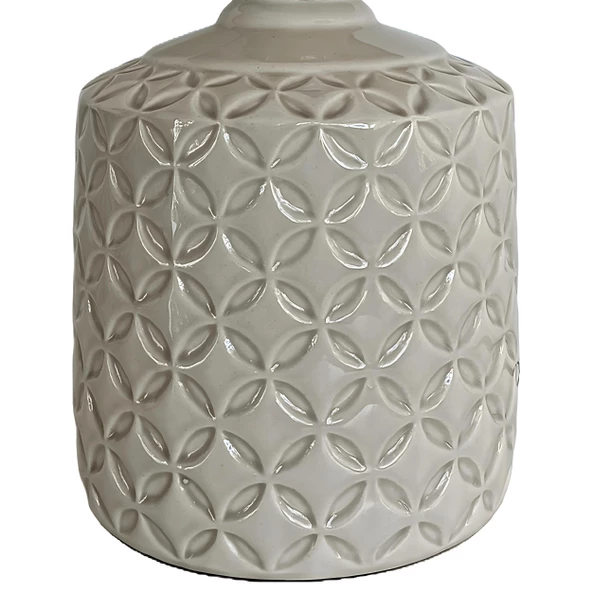 Elodi Krem Polyester Abajur - Resim 3