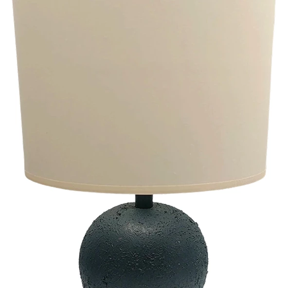 Minimal Polyester Abajur Antrasit - Resim 2