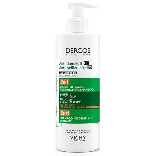 Vichy Dercos Dercos 2’si 1 Arada Kepek Karşıtı ve Nemlendirici Şampuan 390 ml ürün görseli 1