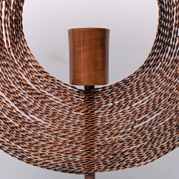 Annular Dekoratif Abajur Krom - Resim 5