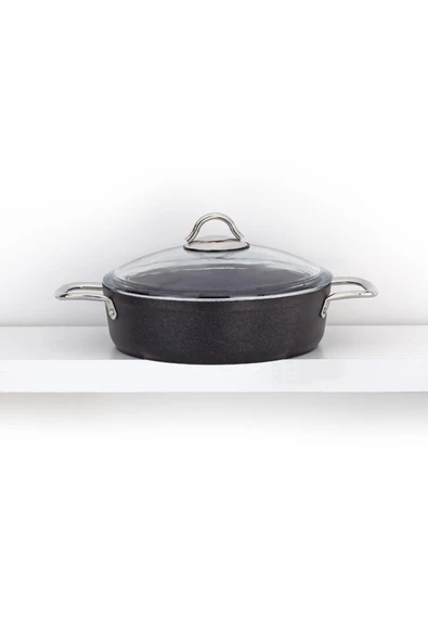Bonera Pro-Plus 26cm Tekli Titanyum Kaplama Siyah Karnıyarık Tenceresi ürün görseli 1