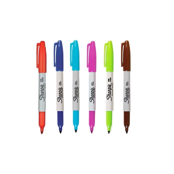 Sharpie Fine Permanent Markör -6'Lı Set ürün görseli 1