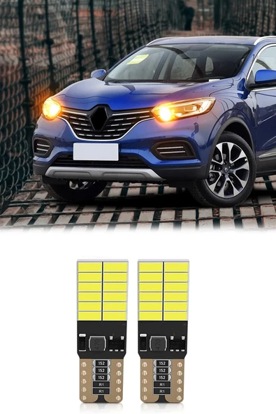 T10 Park Led Iç Aydınlatma Park Ampul Dipsiz Turuncu 24 Ledli (2ADET) ürün görseli 1