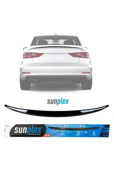 Piano Black Bagaj Üstü Spoiler Audi A3 Sedan 2013-2019 ile uyumlu ürün görseli 1