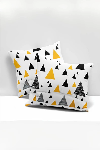 Upstyle Yastık Kılıfı 50x70 cm  Siyah Sarı ürün görseli 1