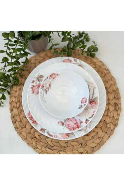 24 Parça Opal Yemek Takımı 6 Kişilik - Resim 2