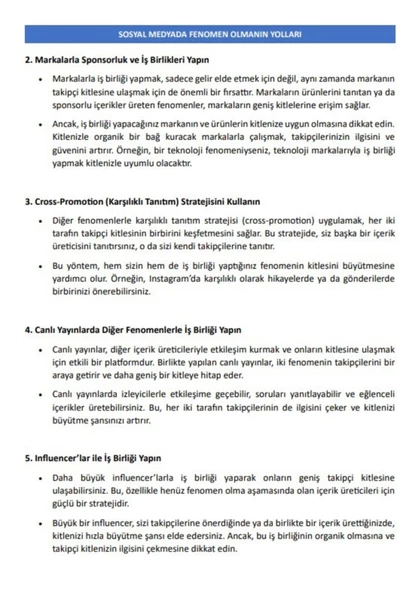 100 Adımda FENOMEN Olmanın Yolları Kitabı - Resim 3