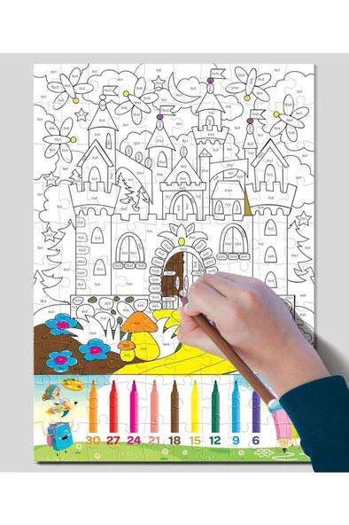 Art Puzzle Çöz Boya/ Çarpma 5848 - Resim 3
