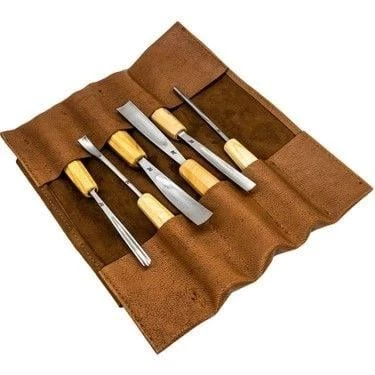 Rox Wood 0126 Deri Çantalı Premium Iskarpela Seti 6 Parça ürün görseli 1