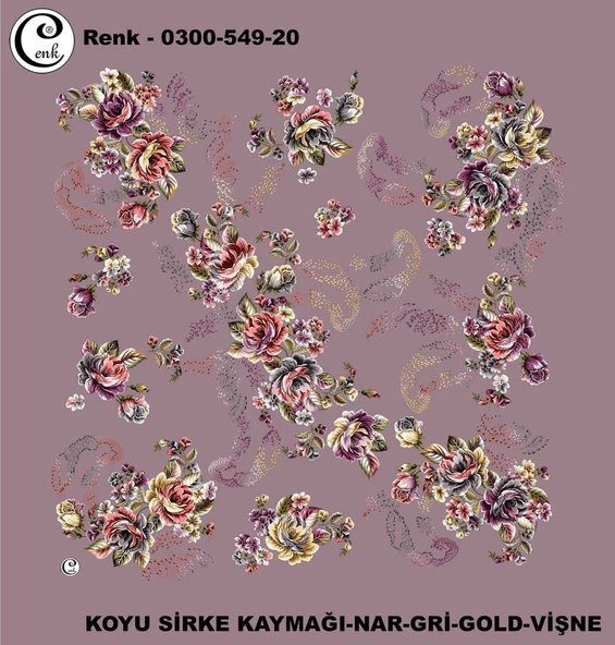 Cenk Desenli Oyalık Yazma - 0300-549 - Renk-20-56 ürün görseli 1