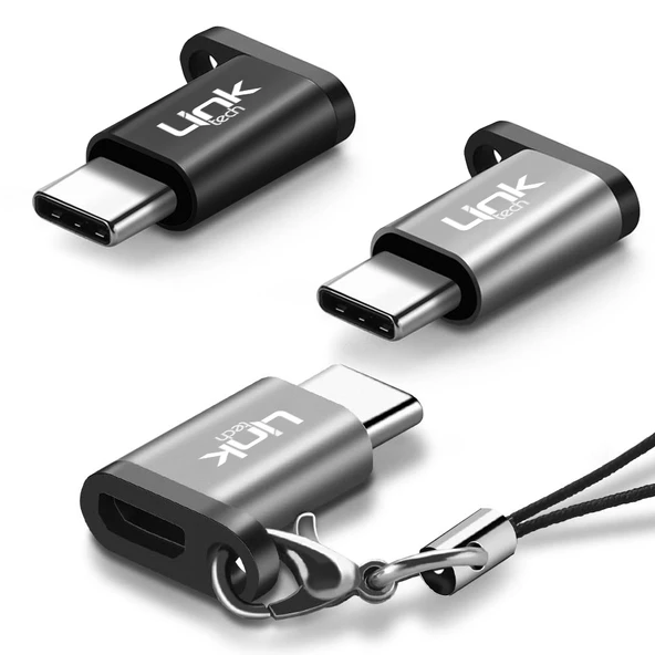LinkTech O186 Micro to Type-C Dönüştürücü Metal Adaptör ürün görseli 1