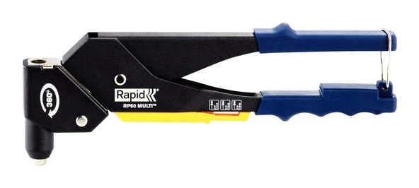 Rapid RP60 360° Döner Başlı Perçin Pensesi 3.2, 4.0, 4.8 mm ürün görseli 1