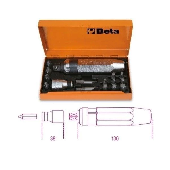 Beta Darbeli Tornavida Takımı 1295/C14 ürün görseli 1
