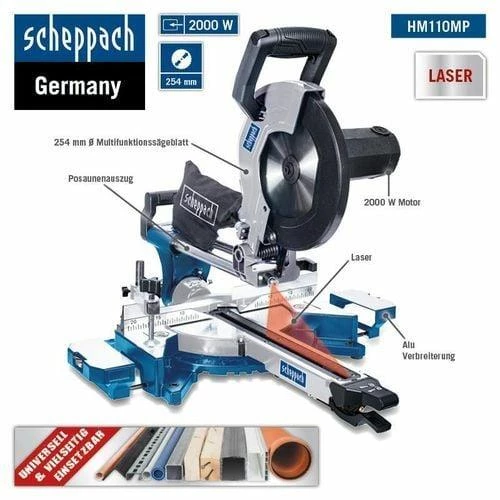 Scheppach HM110MP Multi Kesim Gönye Kesme Makinası - Resim 3