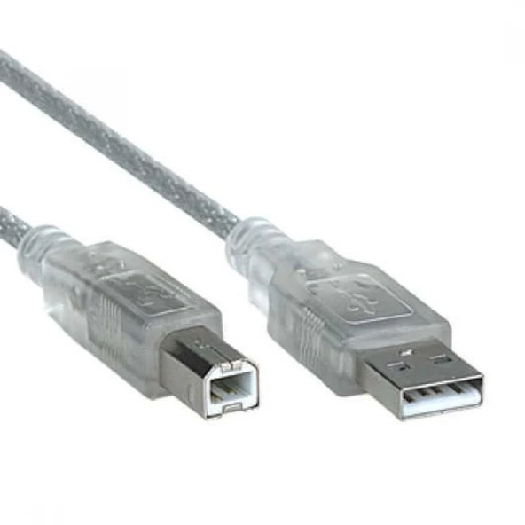 5 METRE 2.0V ŞEFFAF MAVİ USB YAZICI KABLOSU (AVD-98) ürün görseli 1