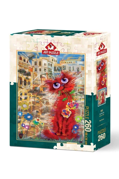 Art Puzzle Kırmızı Kedi - 260 Parça 4582 ürün görseli 1