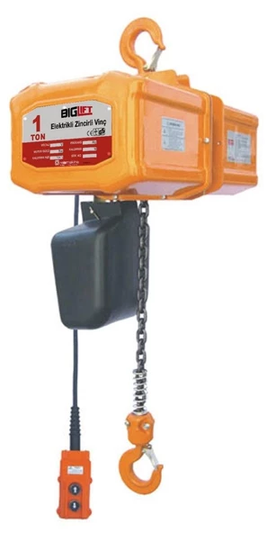 Biglift BIGVINC-1 Elektrikli Zincirli Vinç 1000 kg. 6 mt. ürün görseli 1