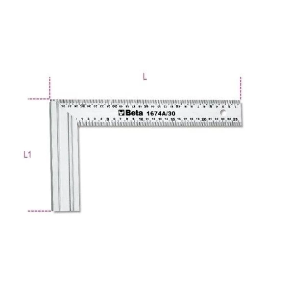 Beta 1674A Marangöz Gönye 400mm ürün görseli 1