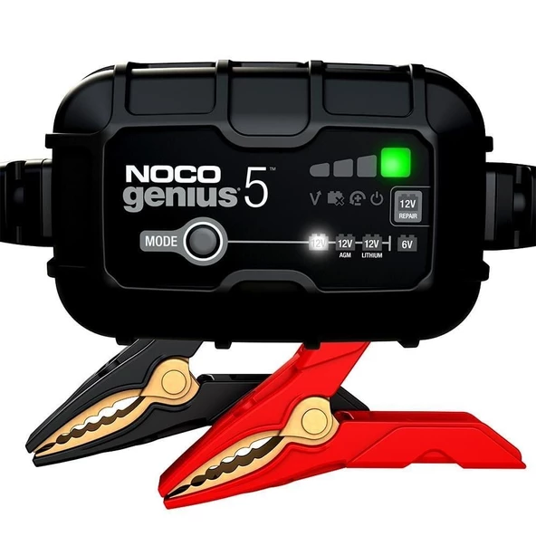 NOCO GENIUS5 Akıllı Akü Şarj ve Akü Bakım/Desülfatör 6V/12V 120A ürün görseli 1