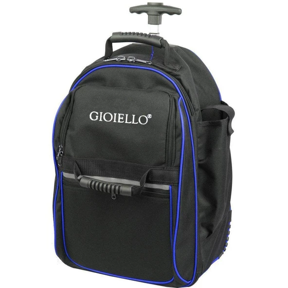 Chanta TC604 Mavi Siyah Çekçekli Kumaş Takım Çantası 36x25x54 cm ürün görseli 1
