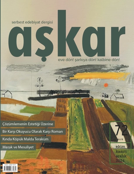 Aşkar Dergi 72.Sayı Ekim-Kasım-Aralık 2024 ürün görseli 1