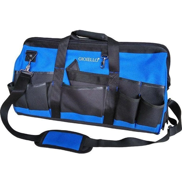 Chanta TC214 Mavi Siyah Kumaş Takım Çantası 56x24x30 cm ürün görseli 1