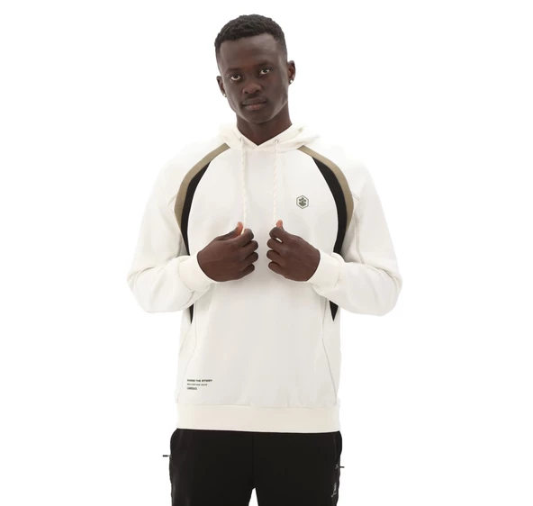Lumberjack A10189292208010 Erkek Sweatshirt Beyaz ürün görseli 1