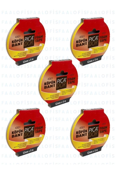 Picador 12x5 5 Adet Kaliteli Köpük Bant ürün görseli 1