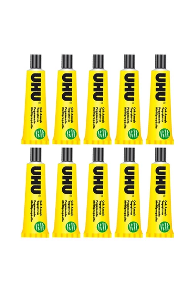 Dağtaş Kırtasiye Uhu Genel Amaçlı Sıvı Yapıştırıcı 35 ml 10 Adet Solvent İçermez ürün görseli 1