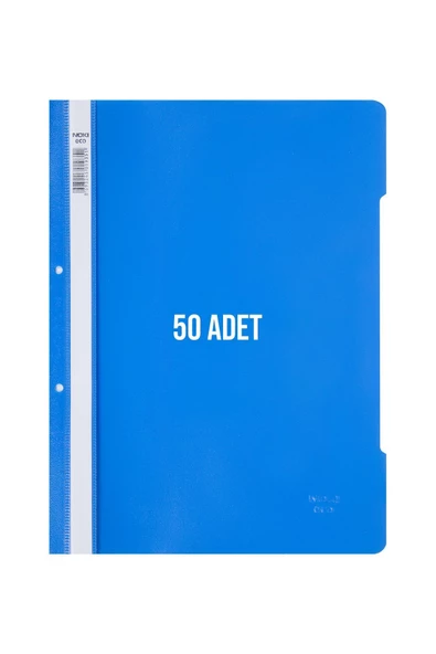 Dağtaş Kırtasiye Noki Telli Dosya 50'li Paket Mavi ürün görseli 1
