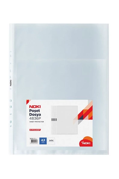 Noki Xl Şeffaf Poşet Dosya 100 Lü (1 PAKET) ürün görseli 1