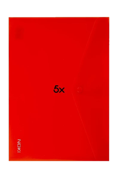 Dağtaş Kırtasiye Noki Çıtçıtlı Evrak Zarfı Dosya Kırmızı - DS-381 ürün görseli 1
