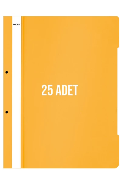 Dağtaş Kırtasiye Noki XL Telli Dosya 25'li Paket Turuncu ürün görseli 1