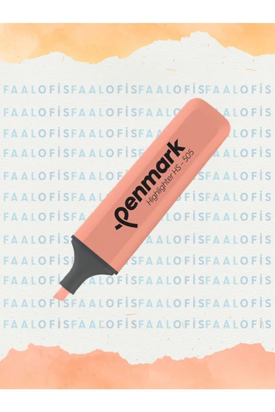 penmark HS-505 Doldurulabilir Fosforlu Kalem Pastel Renkler 5 Adet ürün görseli 1
