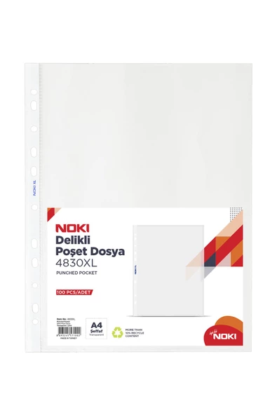 Dağtaş Kırtasiye Noki XL Poşet Dosya 100'lü ürün görseli 1