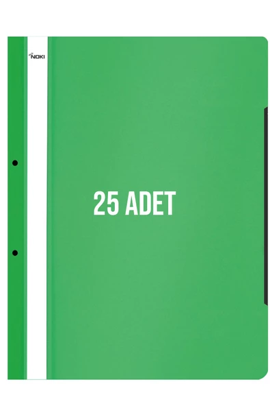 Dağtaş Kırtasiye Noki XL Telli Dosya 25'li Paket Açık Yeşil ürün görseli 1