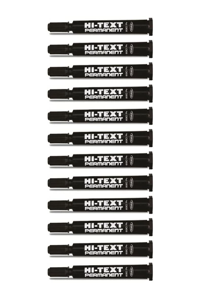 Dağtaş Kırtasiye Hi-Text Permanent Marker Kalem 12'li Kutu Yuvarlak Uç ürün görseli 1
