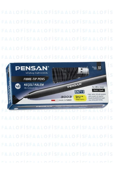 Pensan 3003 Ofis Tipi Keçeli Kalem 10 Adet (1 Paket) ürün görseli 1