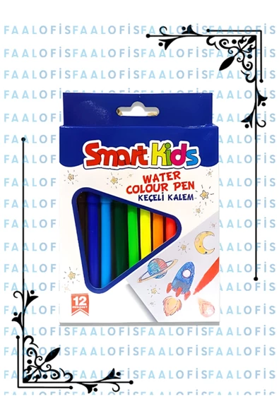 Smart Kids Kaliteli Keçeli Kalem 12 Renk 1 Paket ürün görseli 1