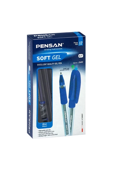 Dağtaş Kırtasiye Pensan Soft Gel 0.7 Jel Kalem 12 Adet ürün görseli 1