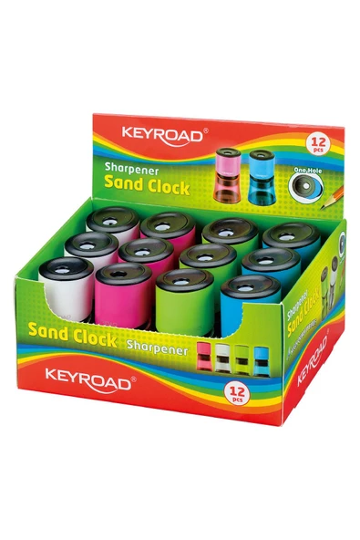 Dağtaş Kırtasiye Keyroad Sand Clock Çift Delikli Kalemtraş 4 Renk 12 Adet ürün görseli 1