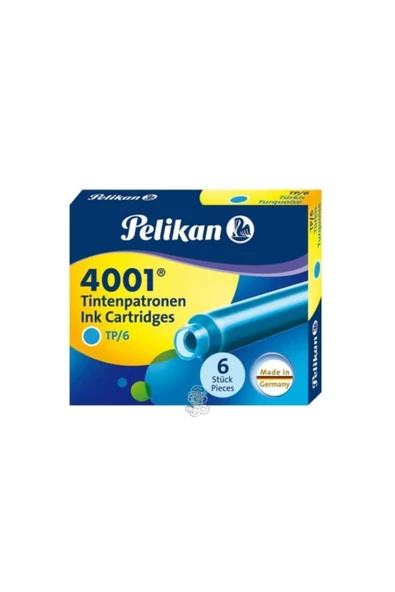 Dağtaş Kırtasiye Pelikan Dolma Kalem Kartuşu 6'lı Mavi Renk ürün görseli 1