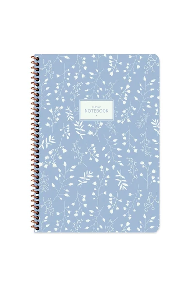 Keskin A6 Çizgili Defter 80 Yaprak Pastel Flora Karton Kapak 1 Adet ürün görseli 1