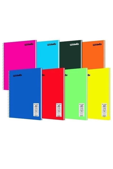 Mynote My Note Flex Neo 80 Yaprak Çizgili A4 Pvc Yumuşak Kapak Spiralli Defter ürün görseli 1