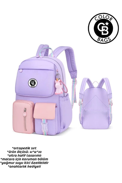 Color Bags Okul Çantası B37 - Resim 4