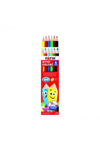 Fatih Kuru Boya Seti 6 Renk Tam Boy - Resim 5