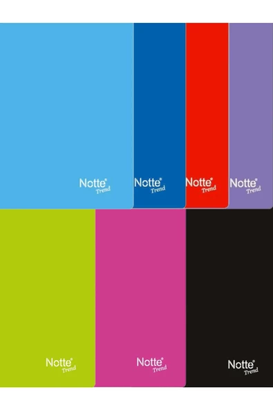 Notte Trend A4 80 Yaprak Spiralli Pvc Kapak Düz Defter ürün görseli 1