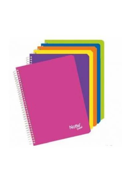Notte Trend 60 Yaprak Kareli A5 Pvc Yumuşak Kapak Spiralli Defter ürün görseli 1