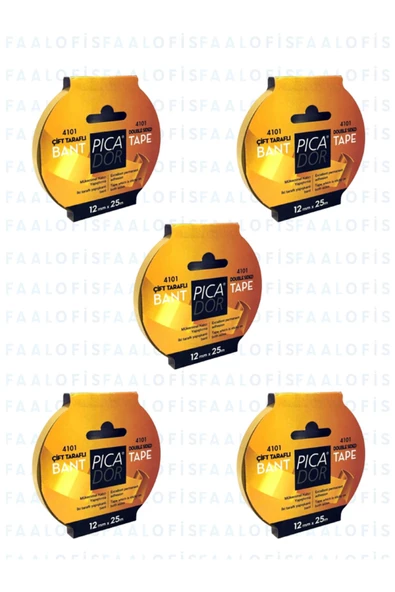 Picador 12x25 5 Adet Kaliteli Çift Taraflı Bant ürün görseli 1