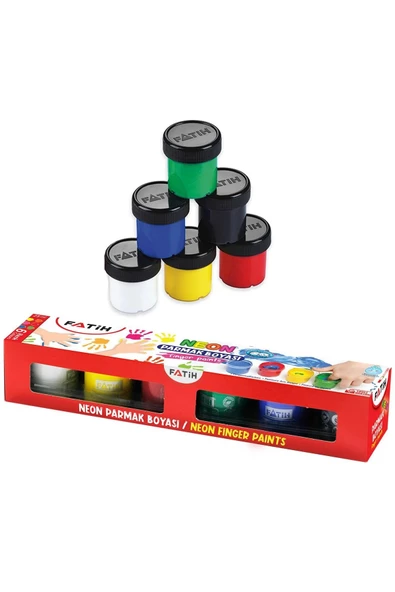 Fatih Parmak Boyası 6 Renk Neon 25ml ürün görseli 1